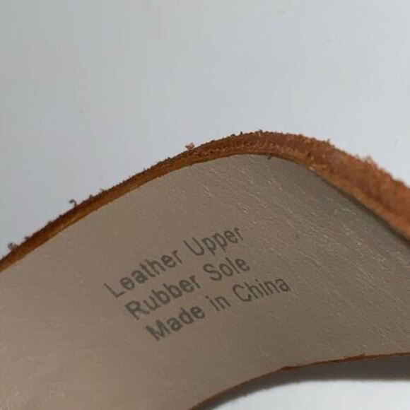 Splendid Sandals Women Size 8.5M Brown Leather Block Heel Slingback Open toe - Picture 6 of 12